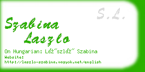 szabina laszlo business card